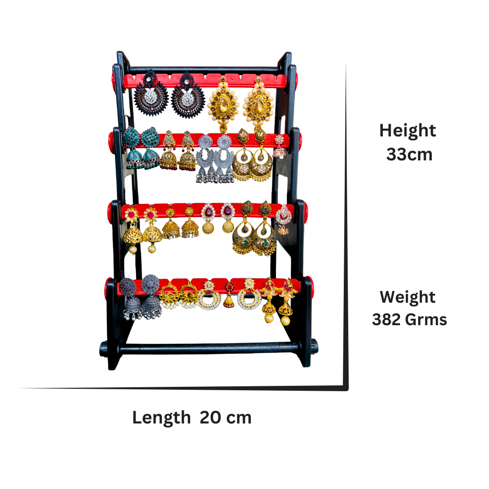 SIngle Side Earring Stand & Mobile Stand (Combo Red)