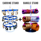 Rotating Earring Stand(Blue) and Rotating Bangle Stand(Pink) Combo