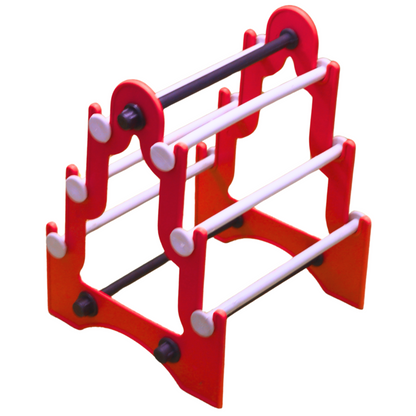 Taj Mahal Bangle Stand (3 Step) |  Red With White