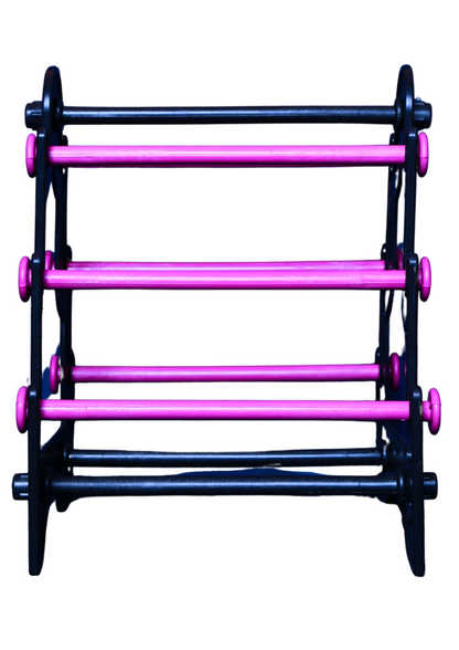 Taj Mahal Bangle Stand (3 Step) | Black and Pink