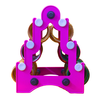 Taj Mahal Bangle Stand (3 Step) | Pink With White