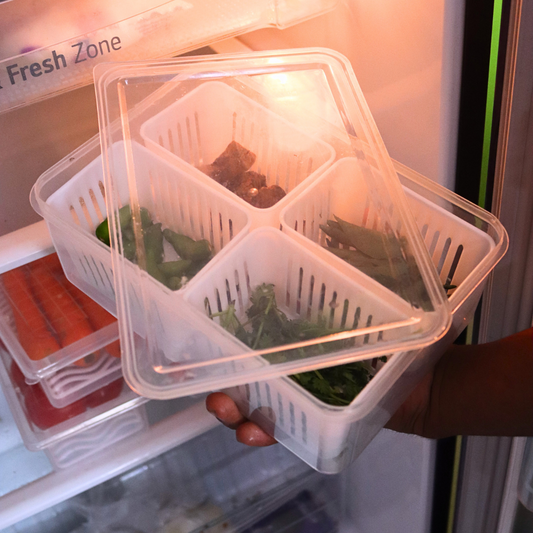 Fridge Storage Container | (4-Compartment)