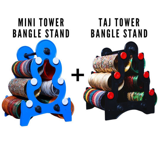 Mini Tower Bangle Stand And Taj Tower Bangle Stand Combo