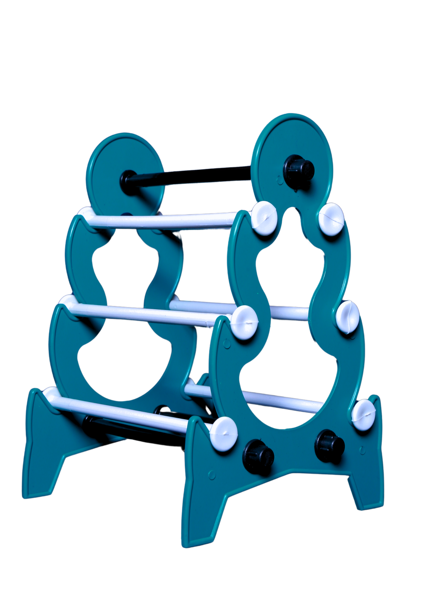 Mini Tower Bangle Stand (3 Step) | Green With White