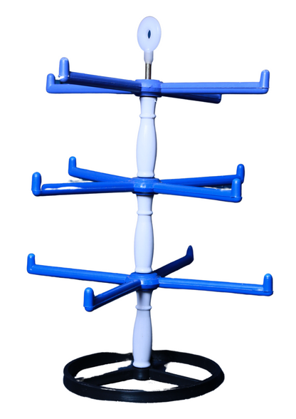 3 Step Rotaing Bangle Stand (Blue) | Bangle holder stand | Bangles stand for women | Chudi stand | Bangle organizer for women | Bangle display stand