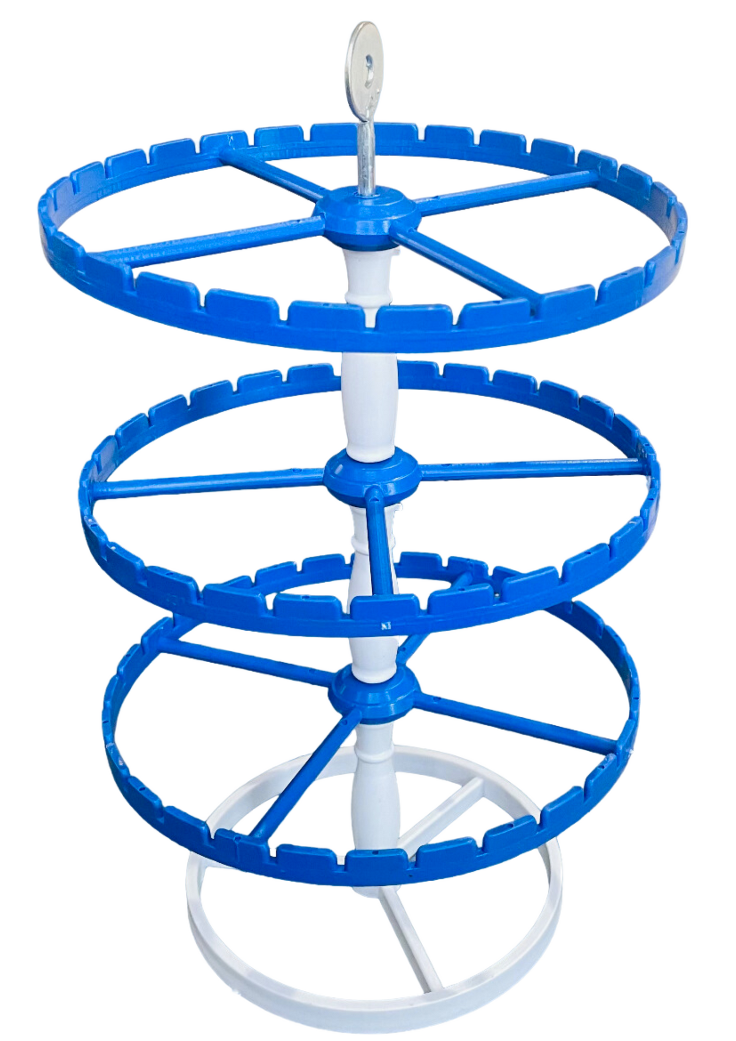 3 Step Rotating Earrings Stand (Blue) Jhumka stand | Earrings organizers | Earrings display stand | Jewellery Organiser