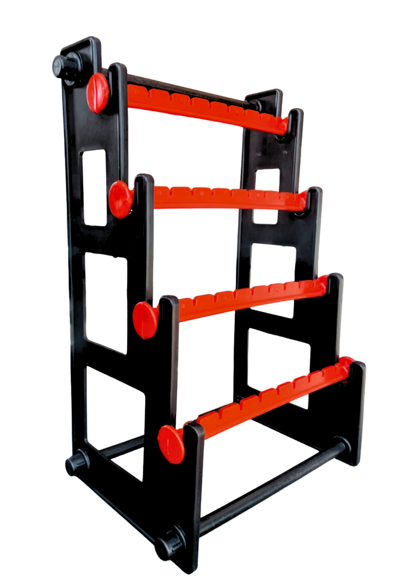 Earrings stand(Black with Red) | Earrings stand for display | Earring Stand for Women | Earrings organizer for Women | 4 Step Earring Stand