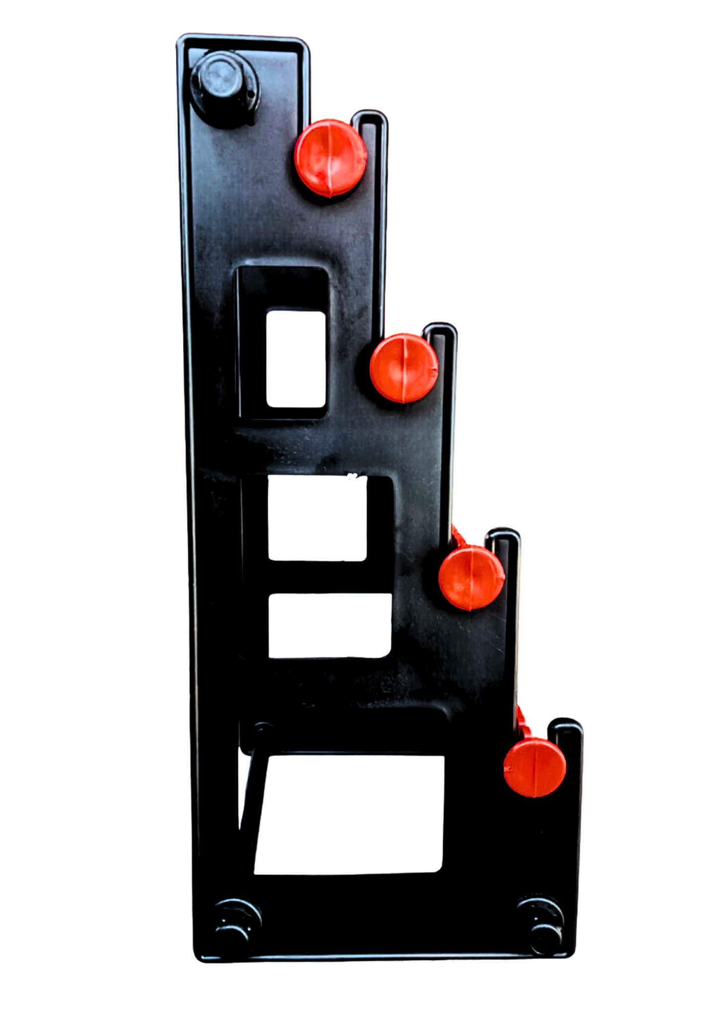 Earrings stand(Black with Red) | Earrings stand for display | Earring Stand for Women | Earrings organizer for Women | 4 Step Earring Stand