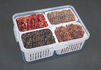 Fridge Storage Container | (4-Compartment)