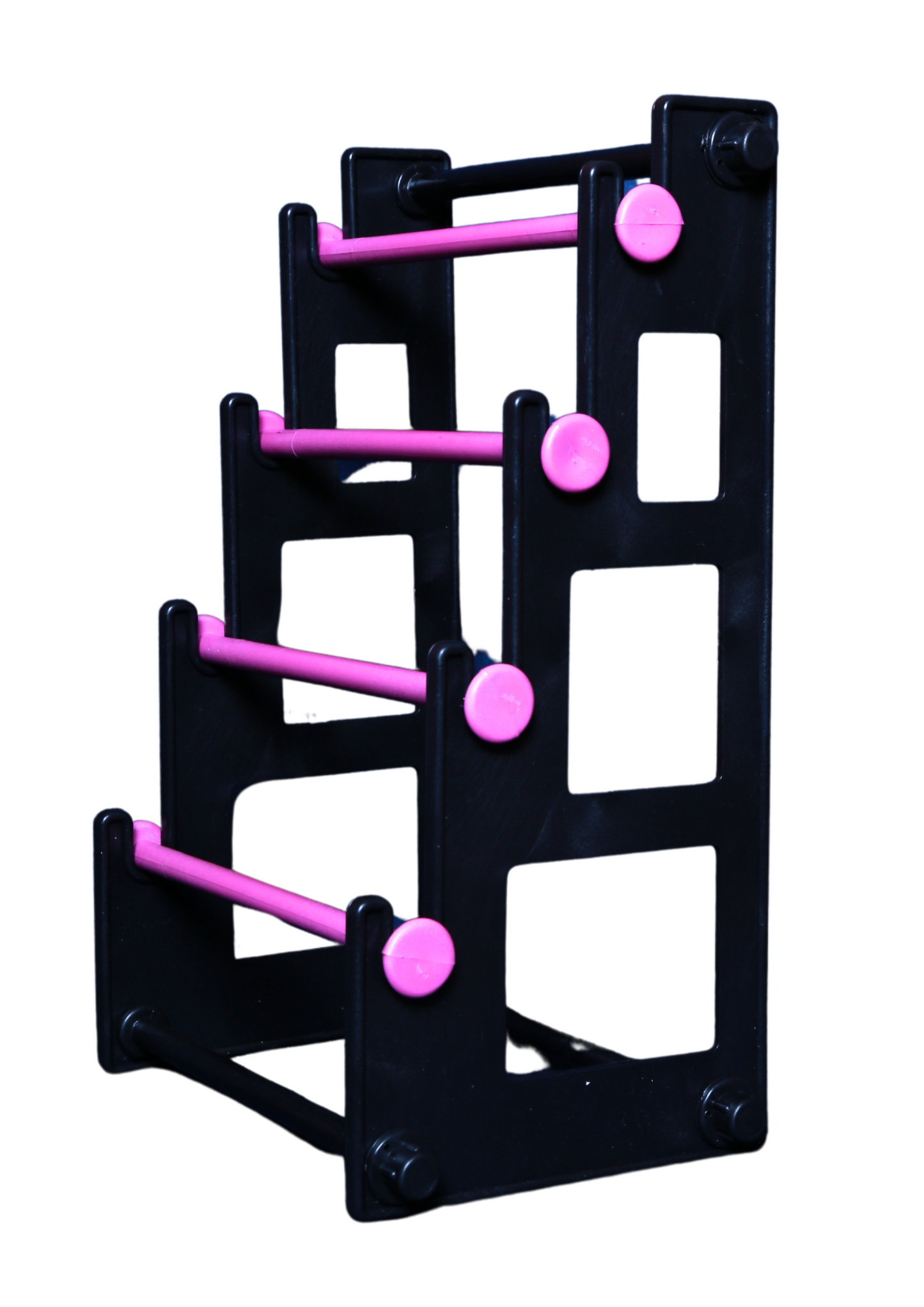 Single Side Bangle Stand (4 Step) | Black With Pink