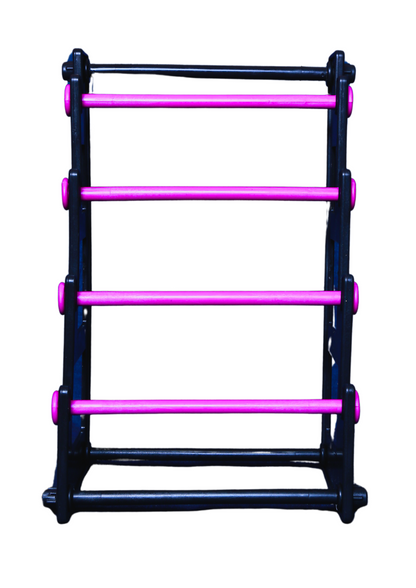 Single Side Bangle Stand (4 Step) | Black With Pink