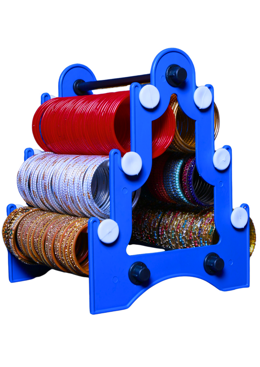 Taj Mahal Bangle Stand (3 Step) | Blue and White