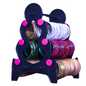 Mini Tower Bangle Stand (3 Step) | Balck With Pink
