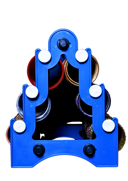 Taj Mahal Bangle Stand (3 Step) | Blue and White