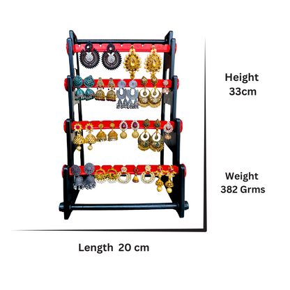 SIngle Side Earring Stand & Mobile Stand (Combo Red)