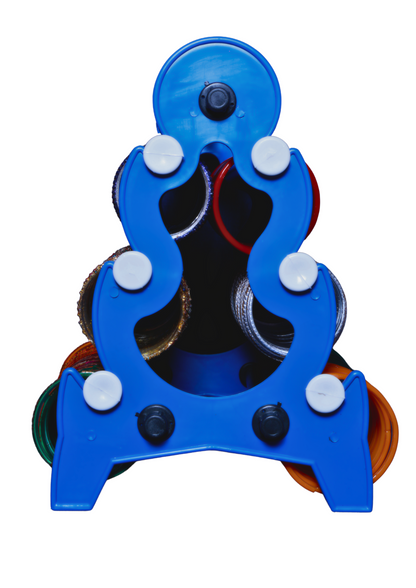 Mini Tower Bangle Stand (3 Step) | Blue With White