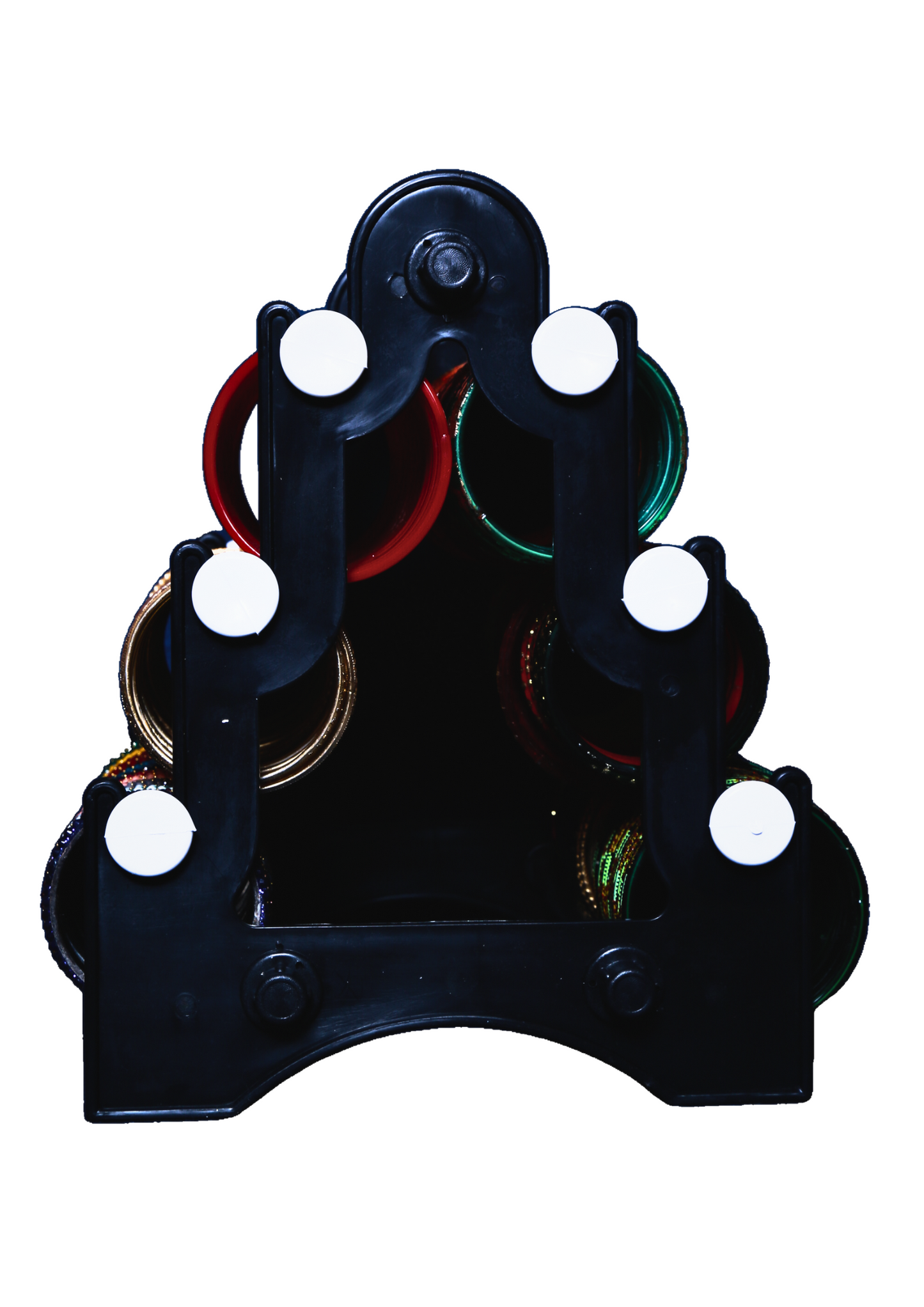 Taj Mahal Bangle Stand (3 Step) | Black and White