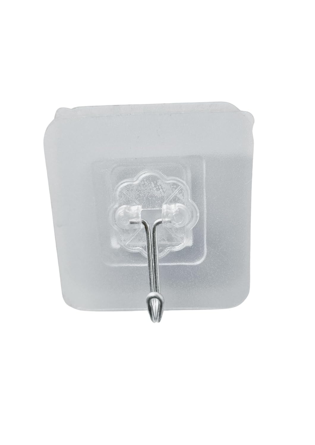 Wall Hanging Hooks(Pack of 10) | for Wall Without Drilling | Self Adhesive Hooks for Wall | Wall Hooks | Transparent PVC and Metal Combined Wall Sticking Hooks