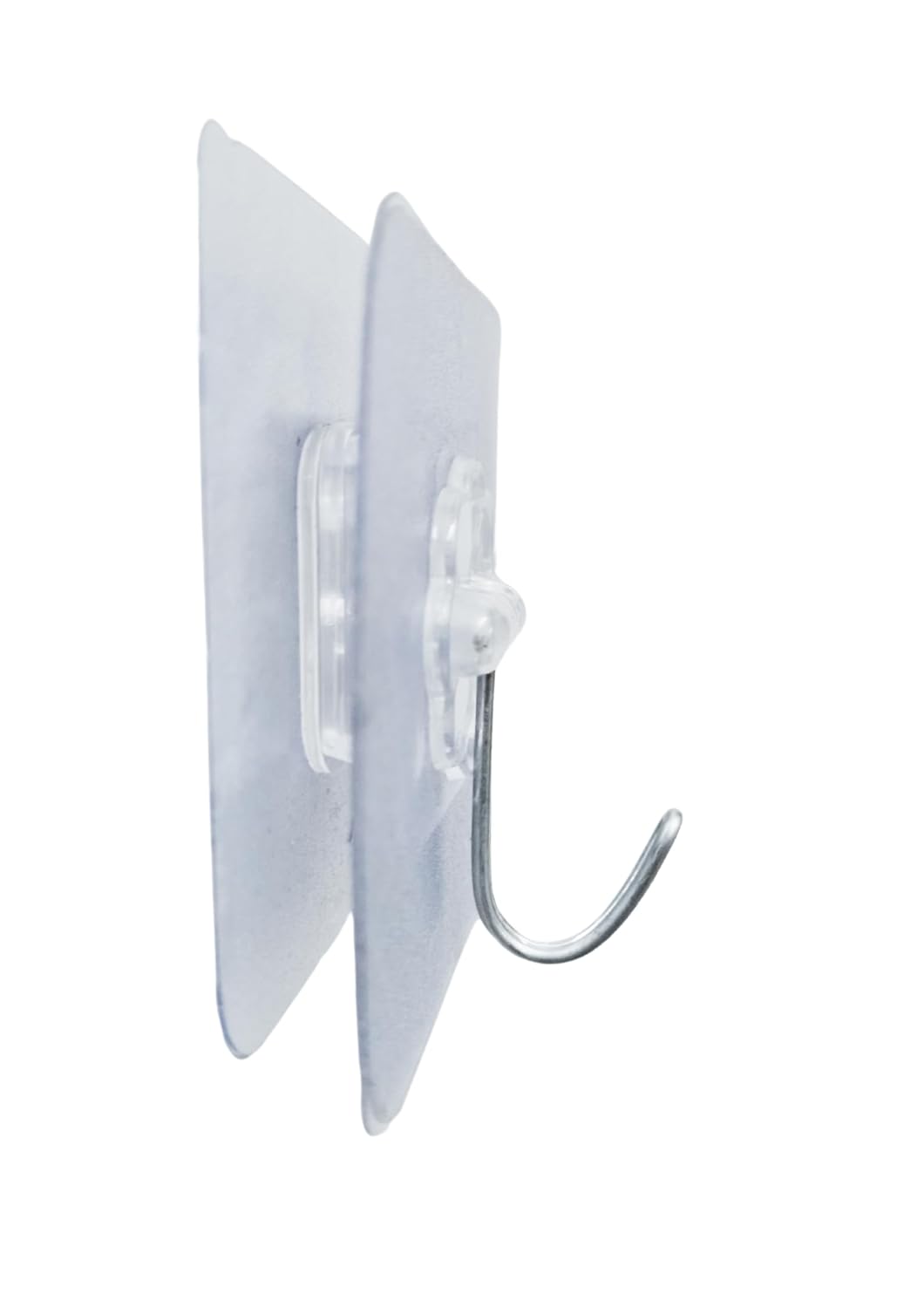 Wall Hanging Hooks(Pack of 10) | for Wall Without Drilling | Self Adhesive Hooks for Wall | Wall Hooks | Transparent PVC and Metal Combined Wall Sticking Hooks