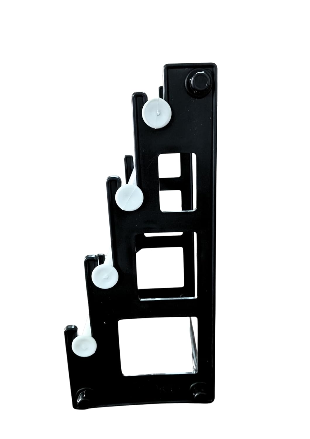 4 Step Single Side Medium Tower(black,white) Plastic Bangle stand, Bangle organiser, Bangle display stand, choodi stand, valayal stand